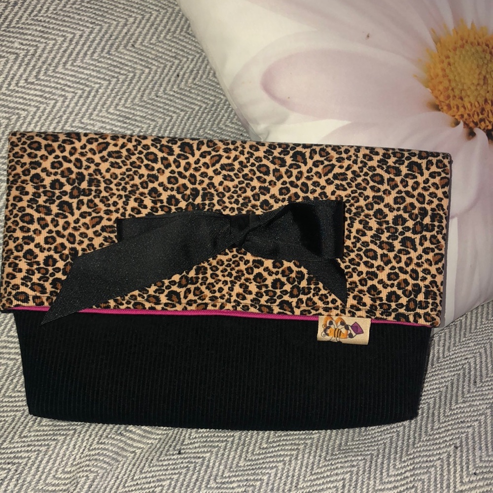 Cordoroy handmade clutch